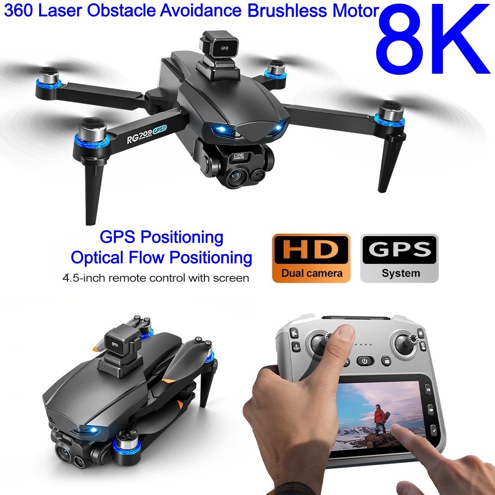 Rc Helicopter Electric - Drone 8K BARU Dengan Kamera HD,