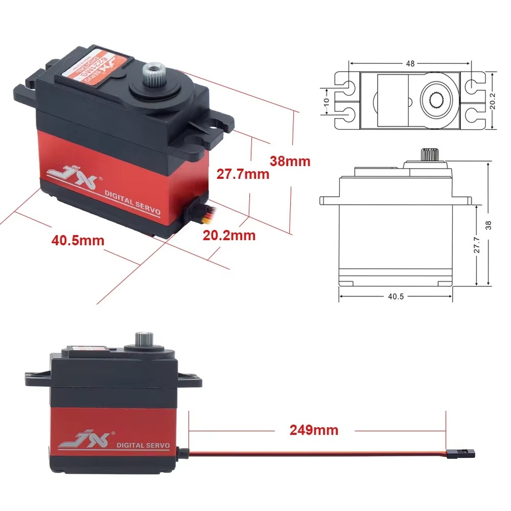 JX PDI-6221MG 20KG Motor Servo - Rc Helicopter Large ulasan dan harga