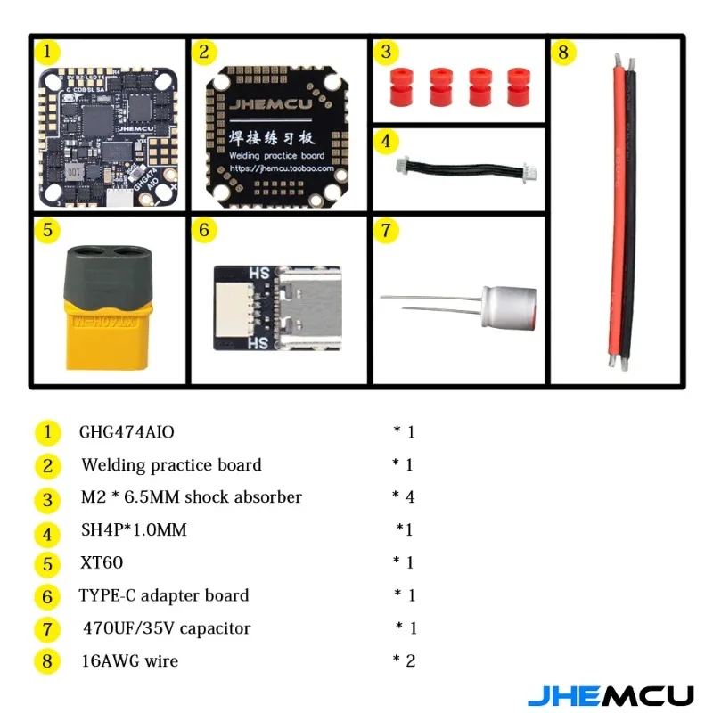 JHEMCU GHG474AIO 40A AIO Fligh - Betaflight Fc F4 ulasan dan harga